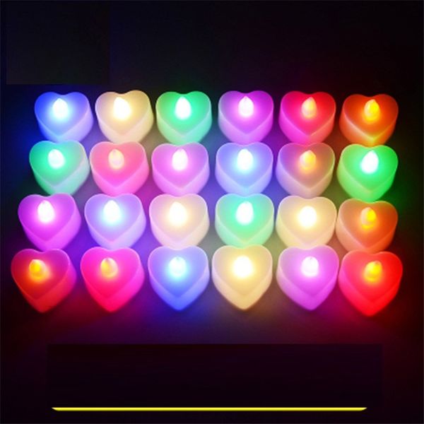 

led candle heart electronic candle light birthday party valentine's day halloween led toys gifts lighting wedding bar decoration h11903