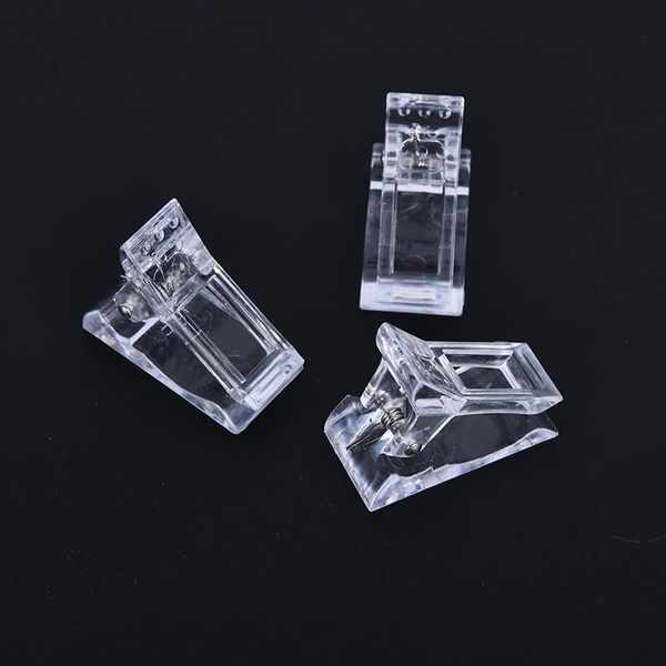 

false nails wholesale 1/5/10pcs nail tips clip transparent finger building gel extension art manicure tool, Red;gold
