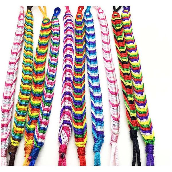 

wholesale handmade multi-color friendship rope bracelet cuff wristbands jewelry for man w jllcqb yy_dhhome, Golden;silver