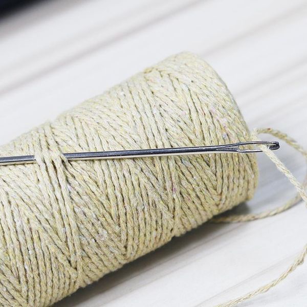 

miusie 15cm20pcs stainless steel hand sewing needle big holes sewing pins set home diy crafts household sewing acc jllvjt, Silver