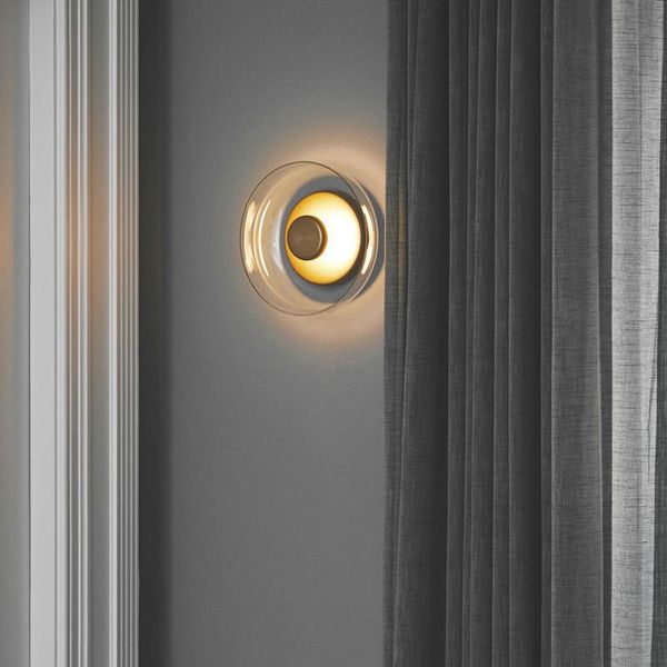 

wall lamp modern arandela industrial decor wood corridor bedside bedroom home deco