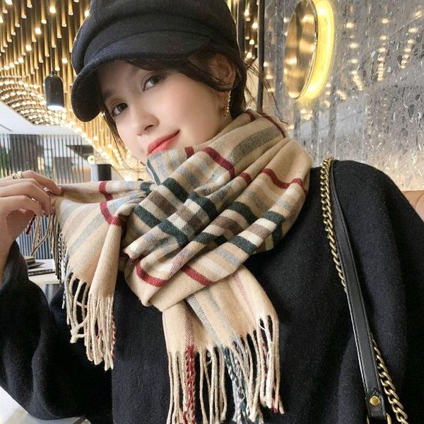 

новые роскошного кашемир шарф зима женщина женский foulard 2020 бандан плед толстых шарфы хиджаб шаль теплого одеяло обертывание, Blue;gray