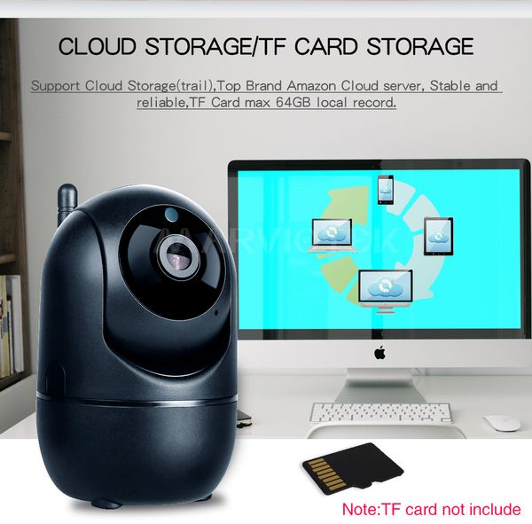 

hipping 1080p full hd wireless ip camera wifi ip cctv camera wifi mini network video surveillance auto tracking camera night vision 3mp