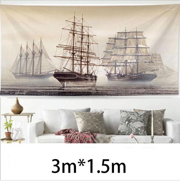 

large ocean scenery ukiyoe art tapestry wall hanging bohemian beach mat polyester thin blanket yoga shawl mat 300x150cm blanket1