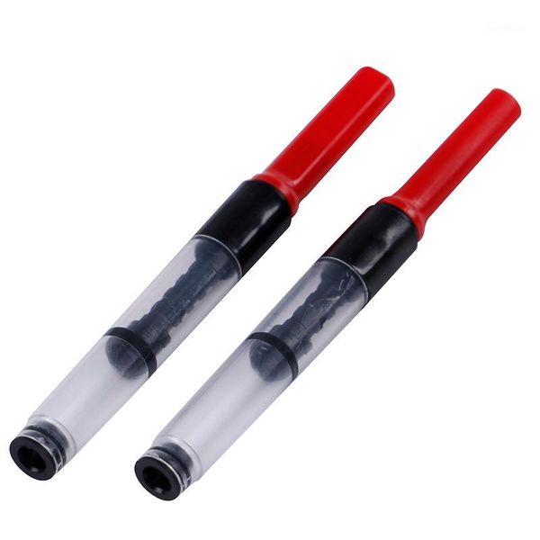 

6.5cm 1pc fountain pen refill ink converter pump cartridges black1, Black;red