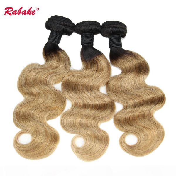 

brazilian body wave human hair weave bundles ombre t1b 27 virgin black and blonde color brazilian body wave human hair extensions ship