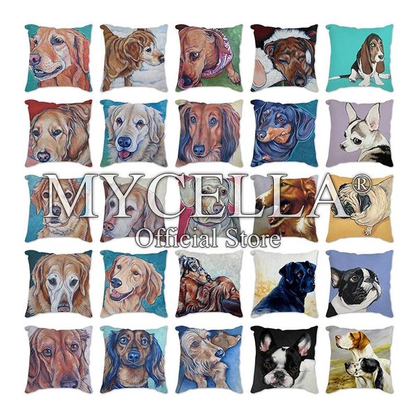 

cushion cover dachshund dogs printed cushion decorative pillow dog lovers home pillow decoration pillowcase sofa 45*45cm case