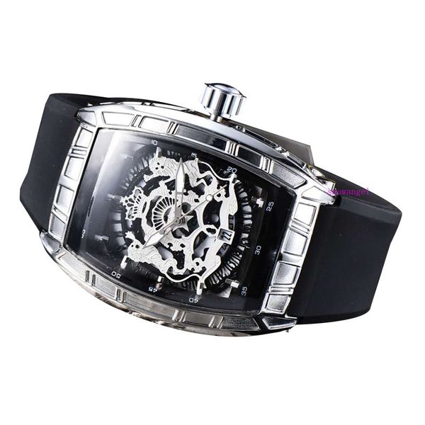 

new european stainless steel watch double lion men's quartz watch, Slivery;brown