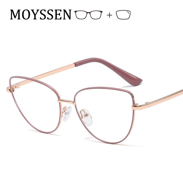

women vintage metal frame cat eye finished myopia glasses student computer anti-radiation eyeglasses -1 -1.5 -2.0 -2.5 -3.0 -3.5, White;black