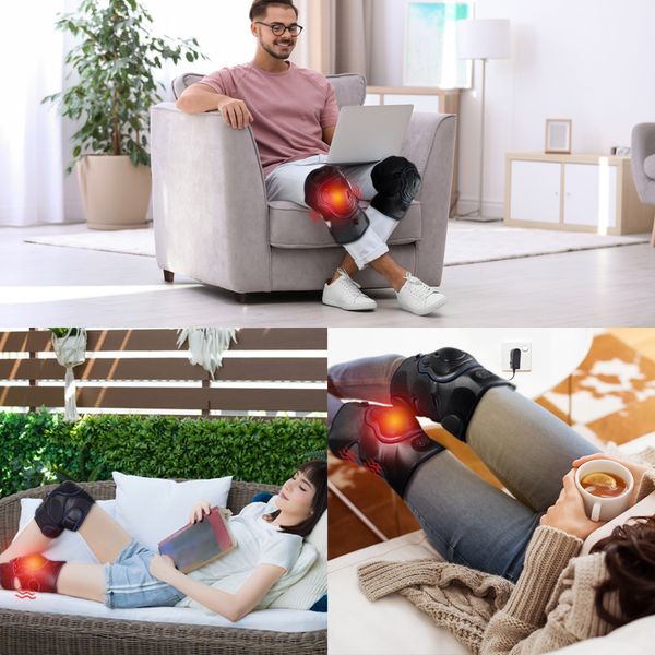

2in1 heating knee massager powerful vibration physiotherapy joint relief arthritis pain health care knee legs massage relaxation perfections