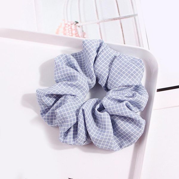 

simple elastic hair bands plaid splicing scrunchies summer spring cute headband for women girl ponytail holder hair accessories q sqcbdx