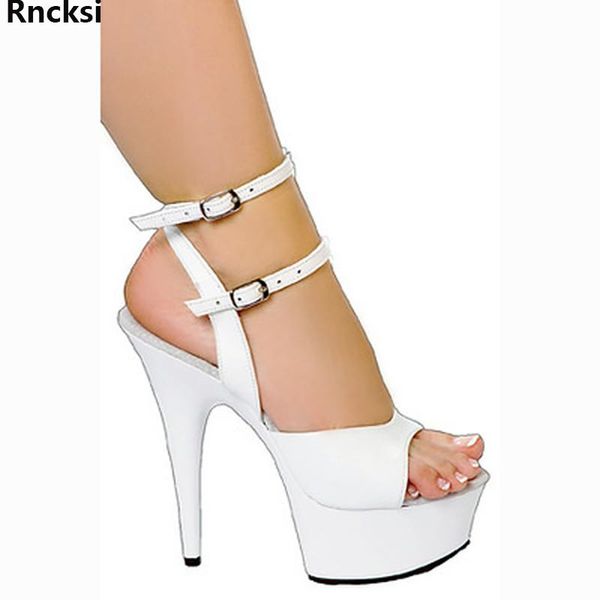 

sandals rncksi sandals15cm high-heeled party dance shoes women's, Black