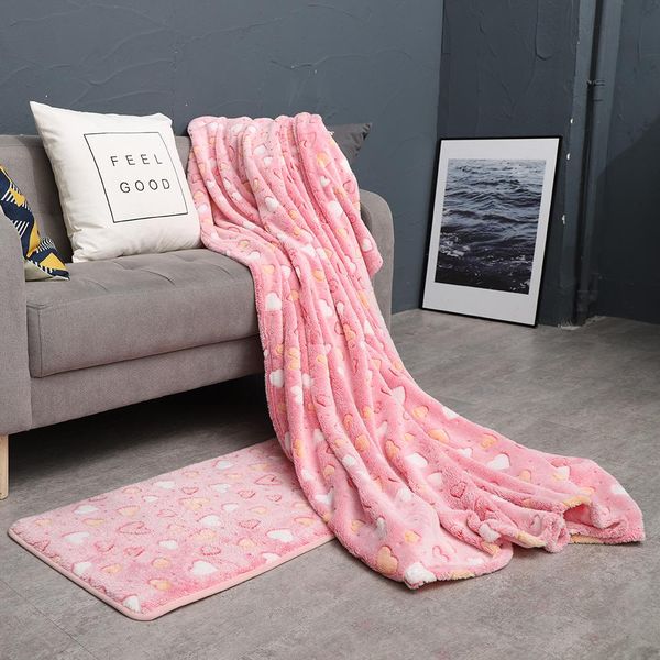 

glow in dark flannel fleece super soft for kids children weighted blanket no harm non slip blankets wmtdse bdesybag