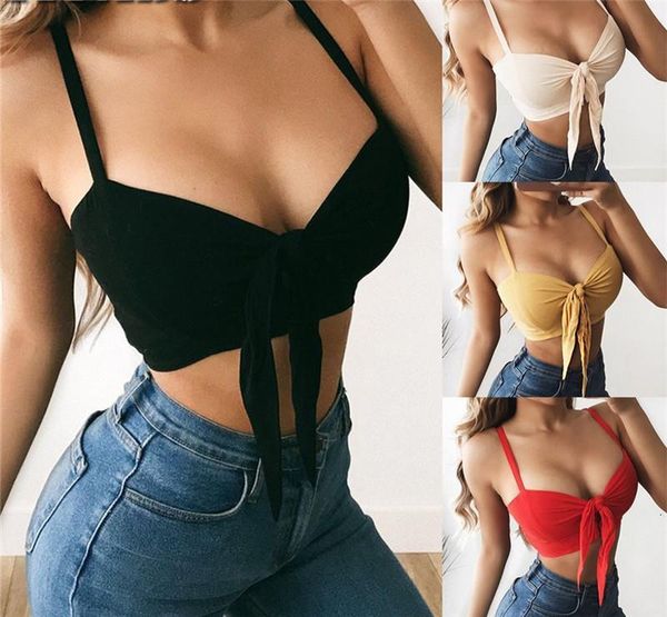 

new women's strappy skinny bodycon bandage lace up clubwear tank crop sleeveless summer cami bustier vest, White