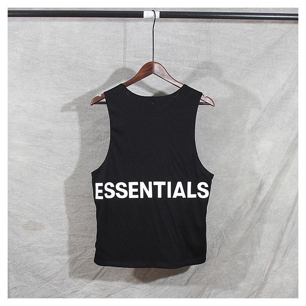 

2021 summer new style mesh sleeveless women tank hiphop streetwear breathable vest men l3d6, White;black