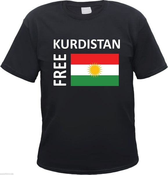 

kurdistan print: text / flag black s to 3xl kobanenew fashion men hoodie designers t shirts sweatshirt