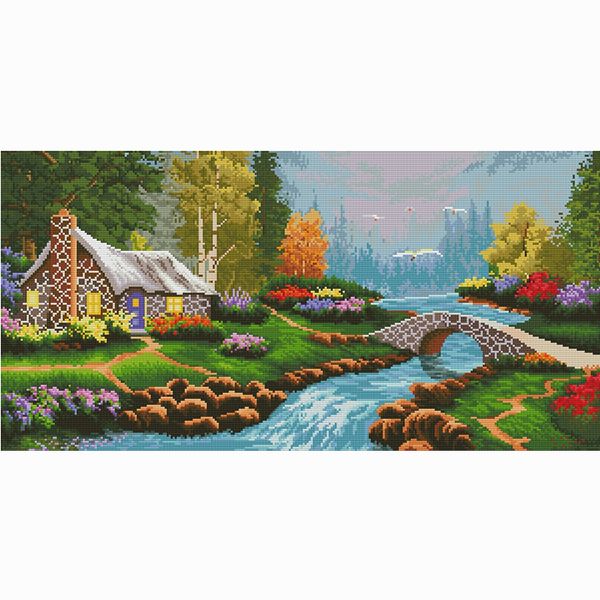 

холст картины креста комплект стежка оптового тисненый рисунок хобби вышивки начинающей легко аксессуаров для рукоделия lving украшения поме