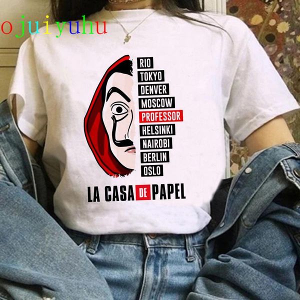 

money heist the house of paper tshirts men la casa de papel harajuku t-shirt summer bella ciao t shirt cool tees jlladf ly_bags