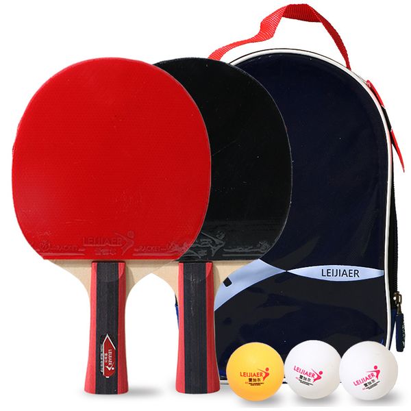 

two anti stick ping pong rackets and three bullets