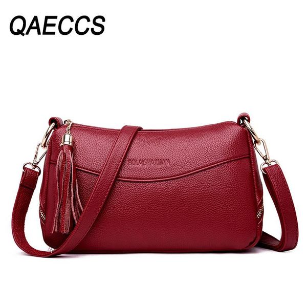 

2020 crossbody bags for women leather messenger bag small tassel shoulder bags female sac a main bolsas femininas ladies bag