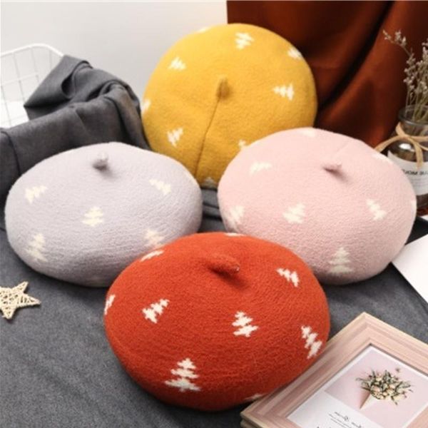 

рождество женщина берет зима шерстяной теплого живописец крышка ретро плюшевой толстые тыквы шлема beanie открытых пешеходный колпачок, Blue;gray