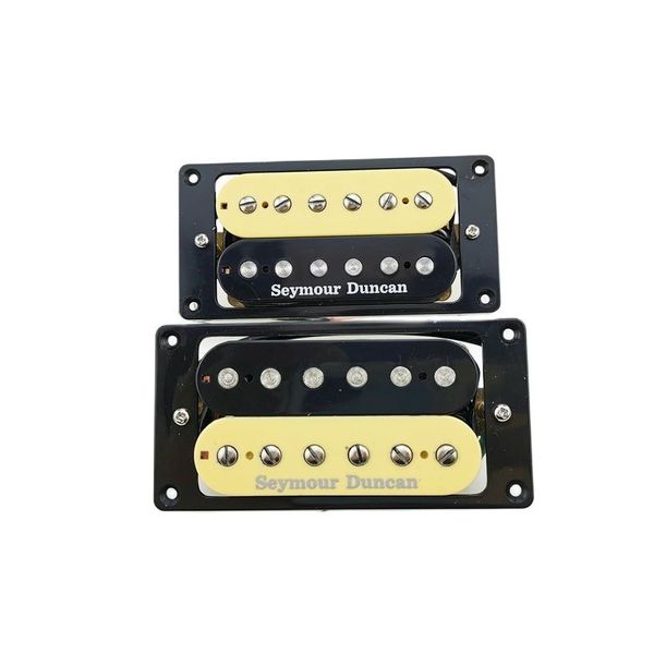 Seymour Duncan sh-1n pescoço sh4 ponte ritmo humbucker guitarra elétrica pickup zebra black 4c blindado