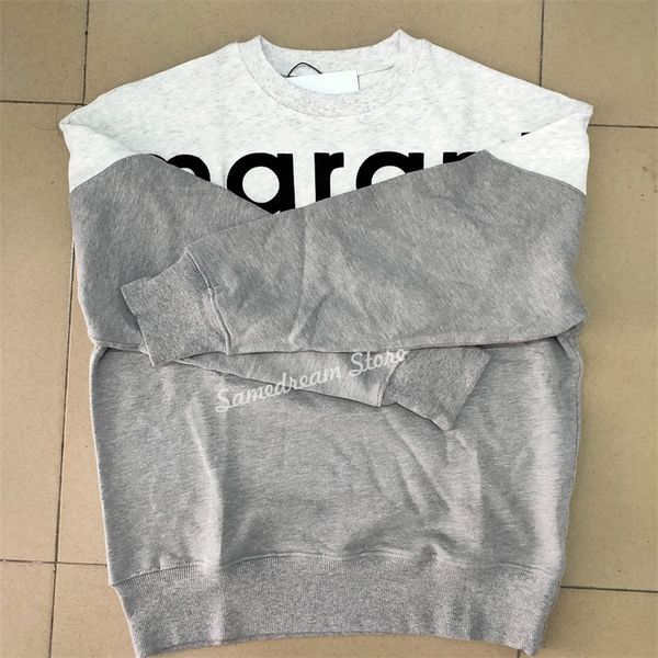 

letter print ladies sweatshirt o-neck long sleeve casual wild contrast stitching lady sweatshirt pullover 201203, Black