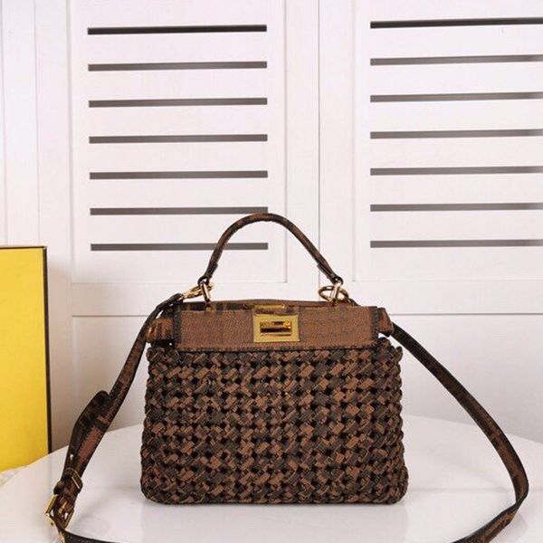 

bag classic purse women shoulder woven lady bag hand letter style fashion high patchwork handbag quality canvas hollow out wallets wxrcs, Red;black