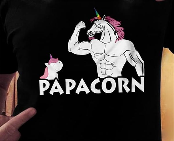 

papacorn father's day t shirt black cotton men s-3xl us supplier full-figured tee shirt sport hooded sweatshirt hoodie