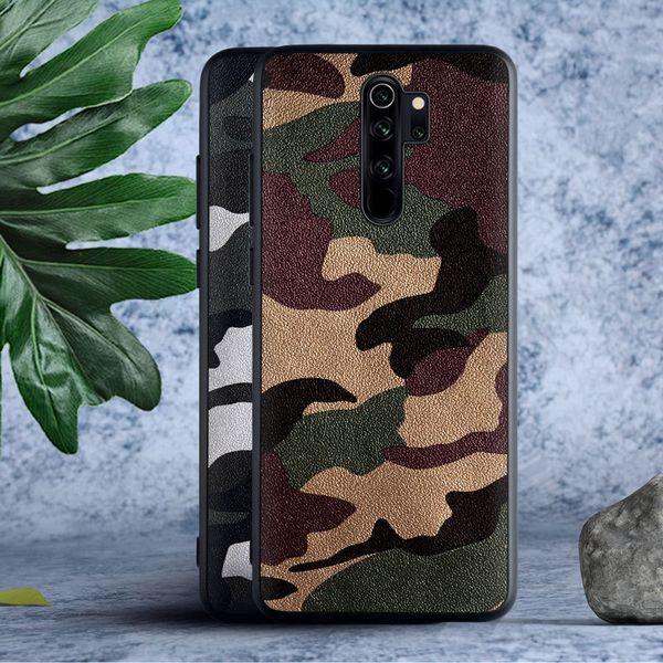 

manufacturers direct selling [xiaomi] redmi noote8pro mobile phone protective leather case shatter-resistant cool camouflage mob