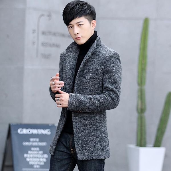 

casual loose trench long sleeve autumn harajuku korean style cardigan oversized trench moda hombre men's clothing db60fy, Tan;black