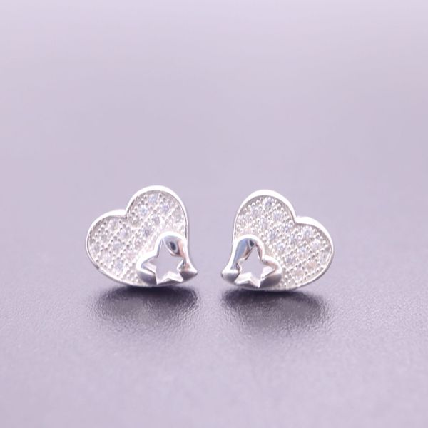 

hengsheng s925 silver cross-border one product dropshipping love romantic fashion korean style simple stud earrings womens earrings, Golden