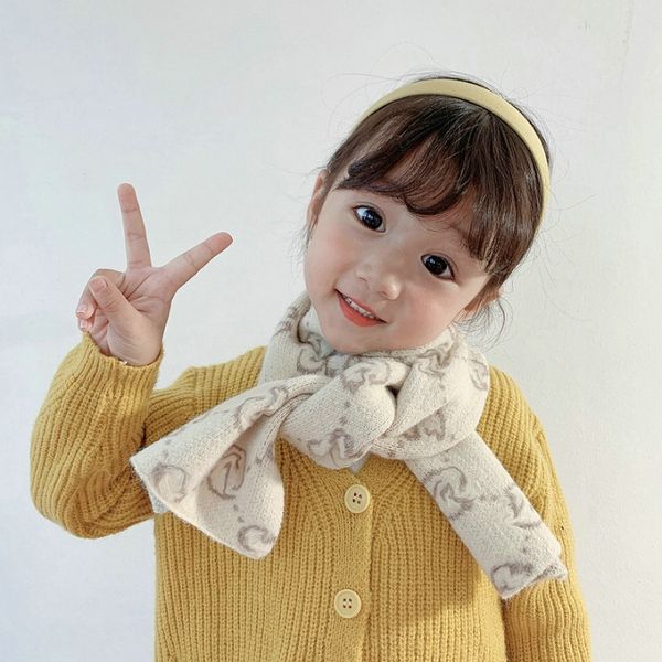 

kids winter scarfs boys girls fashion british style letters printed wild scarfs 2020 new arrival baby new child fashion scarf, Red;brown