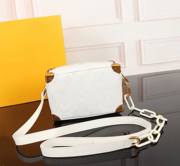 

with box and dust bag mini soft trunk genuine leather clutch bags hign end version handbag for women female trunk hand bag