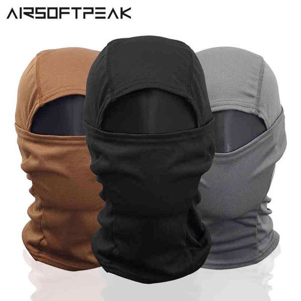 Tactical BalaClava Full Face Mask Military CS Wargame Capacete Capacotécnico Capitais Ciclismo Ciclismo Esportes Esportes Máscara Airsoft Scarf Cap Y1229