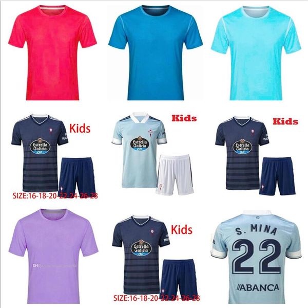 

men kids 2020 2021 celta vigo soccer jersey home away iago aspas maximiliano gomez sisto jonny camiseta de futbol jerseys 20 21 footbal, Black;yellow