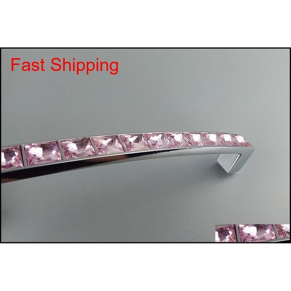 

crystal glass series diamond pink furniture handles door knobs dresser drawer wardrobe kitchen cabinets cupboard pu qylnsd new_dhbest