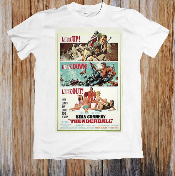 

thunderball 60s retro movie poster t shirt sport hooded sweatshirt hoodie