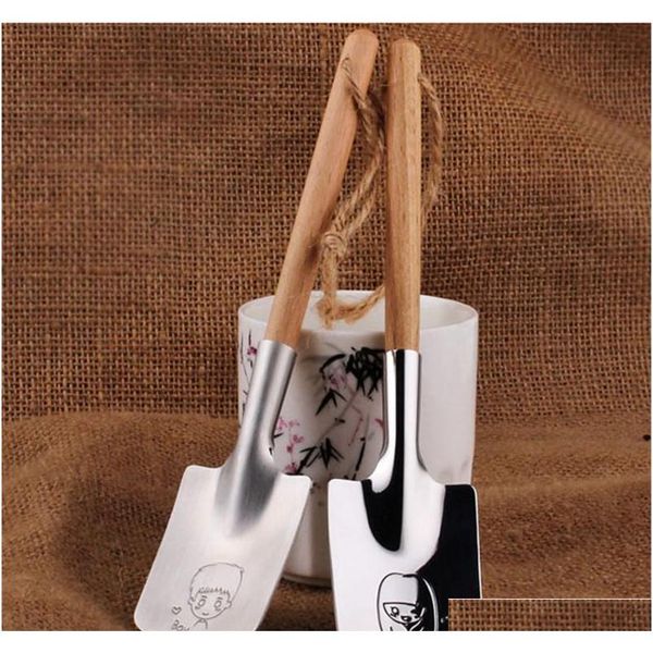 

silver stainless steel tableware cutlery set shovel dessert watermelon spoon creative couple valentine gift 2 style yya1192