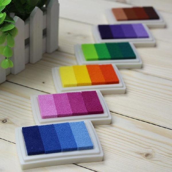 

6 gradient colors inkpads scrapbooking ink pad stamp inkpad crafts color ink pad stamps for children stamp diy art jllyea yeah2010