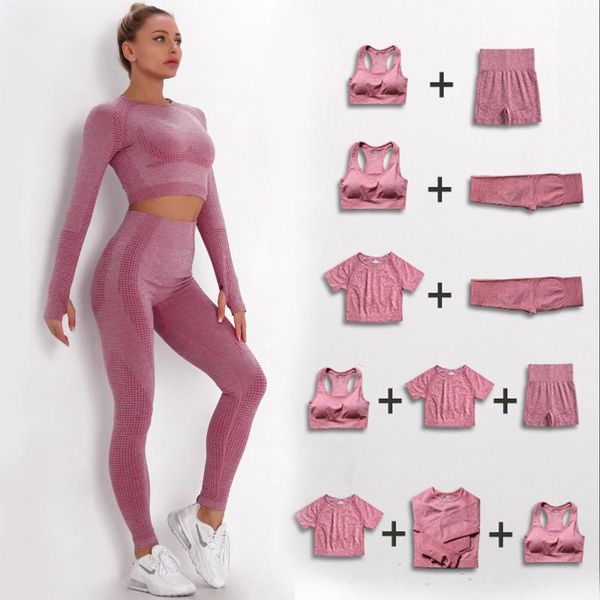 

yoga outfits women pants gym push up running tights seamless sport legging workout clothing high waist fitness legging1, White;red