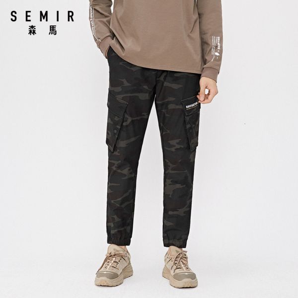 

semir 2020 autumn new overalls casual pants fashion military style street trend loose beam pencil trousers cool handsome