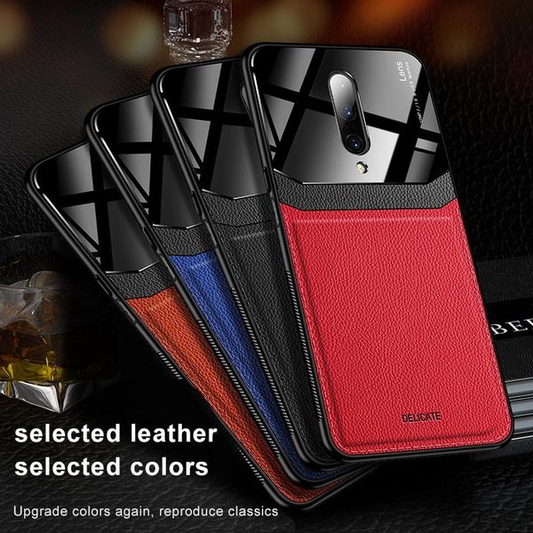 

роскошный кожаный чехол для телефона для oneplus 7t 7tpro 7 7pro 6 6t ультра-тонкая кожная сплеспленок защитная крышка камеры coque shool sq