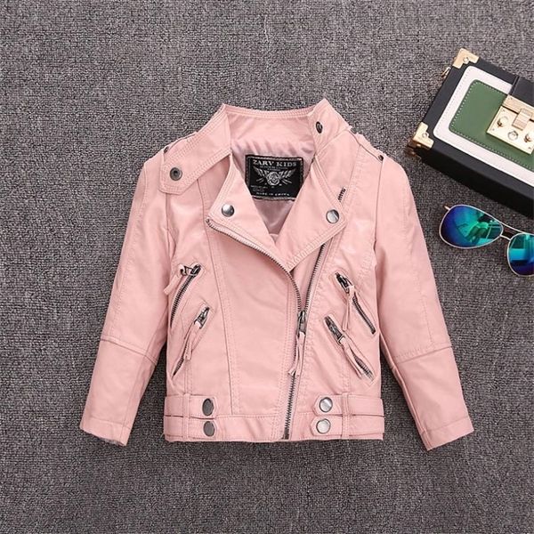 

2-14y selling new pu leather jackets for baby girl and boys loose good quality children coats kids spring sutumn ws410 c1012, Blue;gray