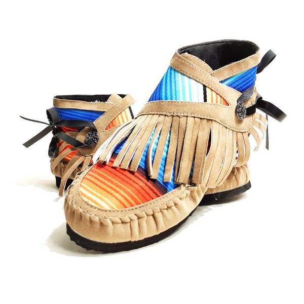 

new 2020 women ankle boots autumn casual flat retro boots female fashion tassels ladies women shoes plus size 43, Black