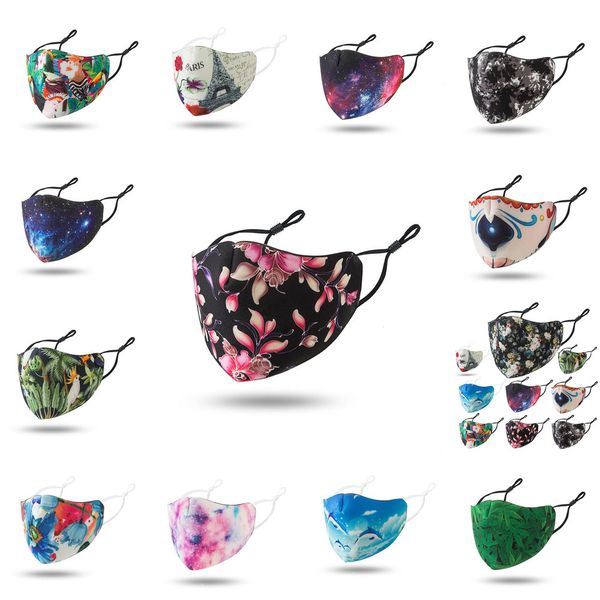 

designer fashion black face masks starry sky dustproof breathable reusable adjustable ear buckle mask 6 nxixg onq2a