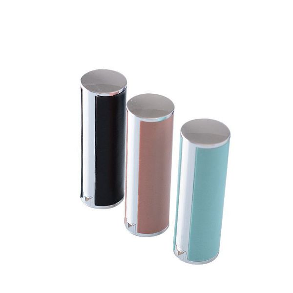 

12.1mm round shaped lipstick case lambskin type balm tube empty plastic lip dhb2561