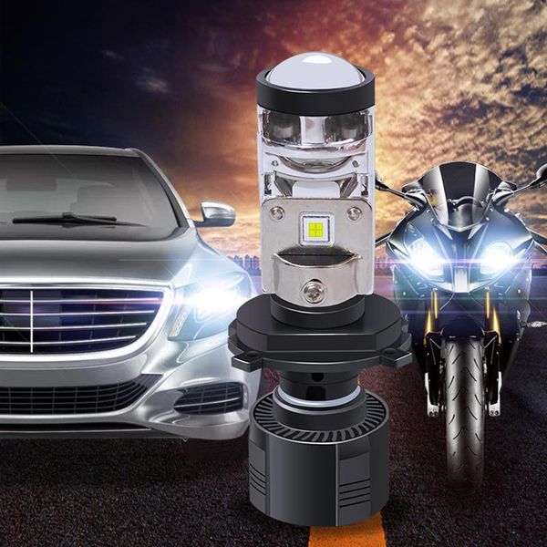 

turbo led h4 mini projector bi led lens lamp 9200lm h4 h7 motorcycle auto fog lights 12v car headlight bulbs 6000k h7 canbus