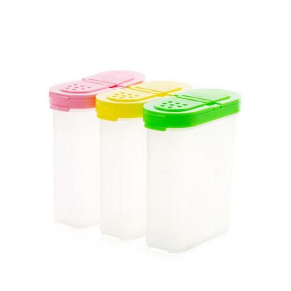 

new arrival kitchen necessary plastic spices box oval seasoning cans with cover kitchen tools jllnfy homeindustry