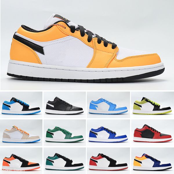 

low 1 1s men women shoes royal toe laser blue midnight navy military green noble red gold toe grey chicago sports sneakers